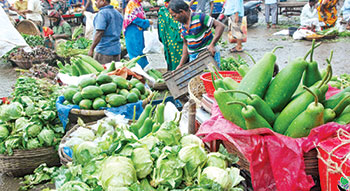 সরবরাহ বাড়লেও সবজির দাম চড়া