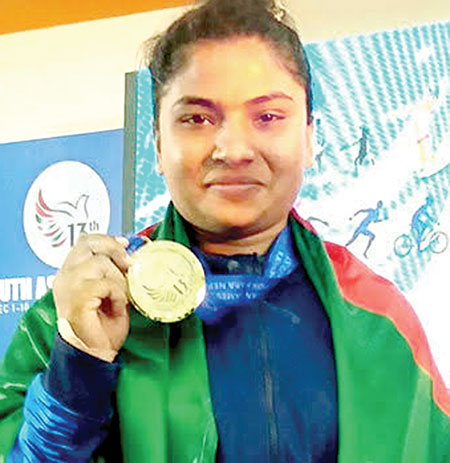 স্বর্ণজয়ী সীমান্তর স্বপ্ন অলিম্পিক!