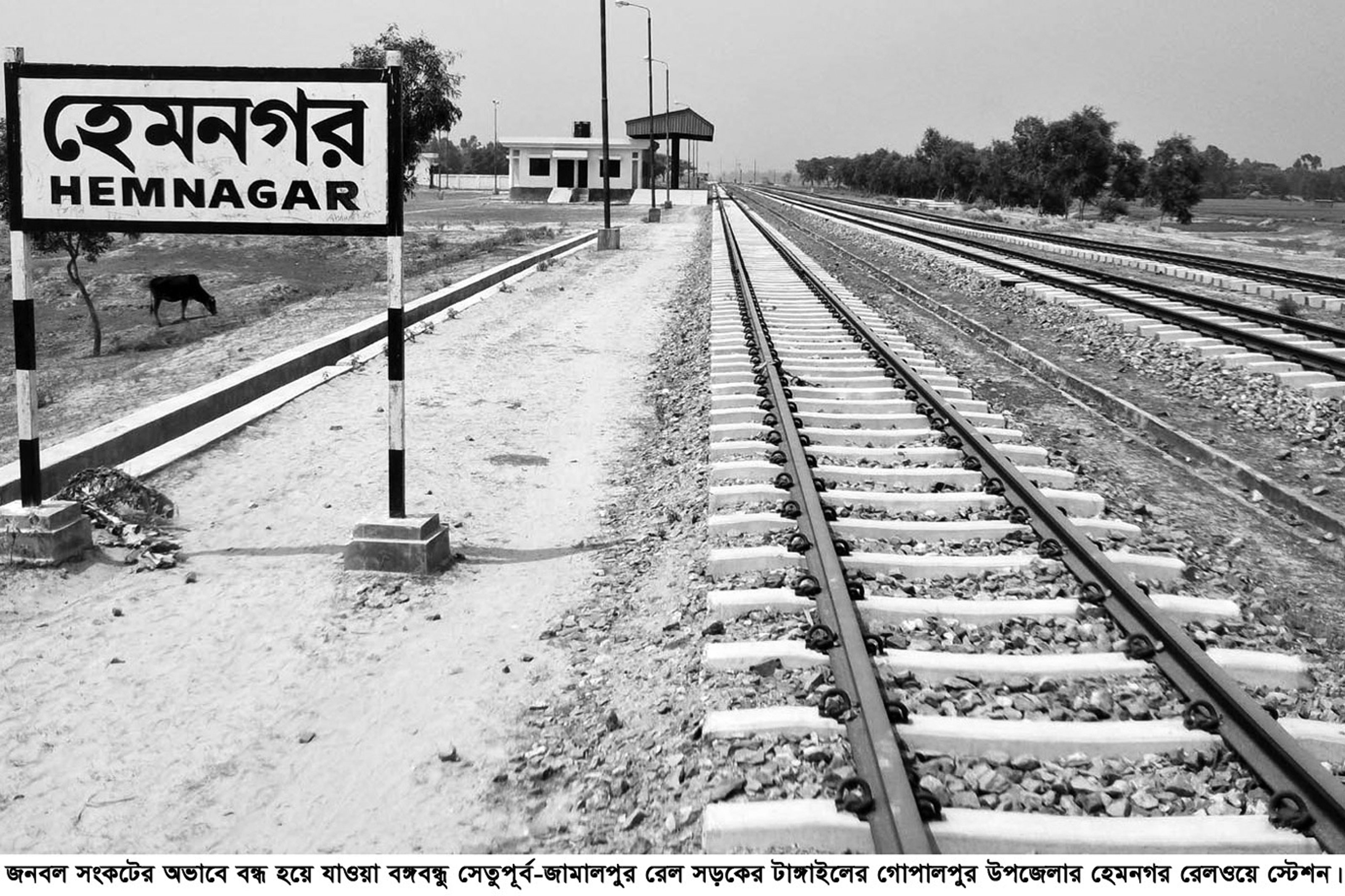 জনবল সংকটে হেমনগর রেলওয়ে স্টেশন বন্ধ