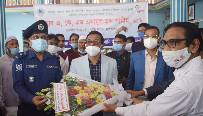 মেঘনা নদীতে টানেল ও রেললাইন স্থাপনের পরিকল্পনা করছে সরকার : উপমন্ত্রী এনামুল হক শামীম