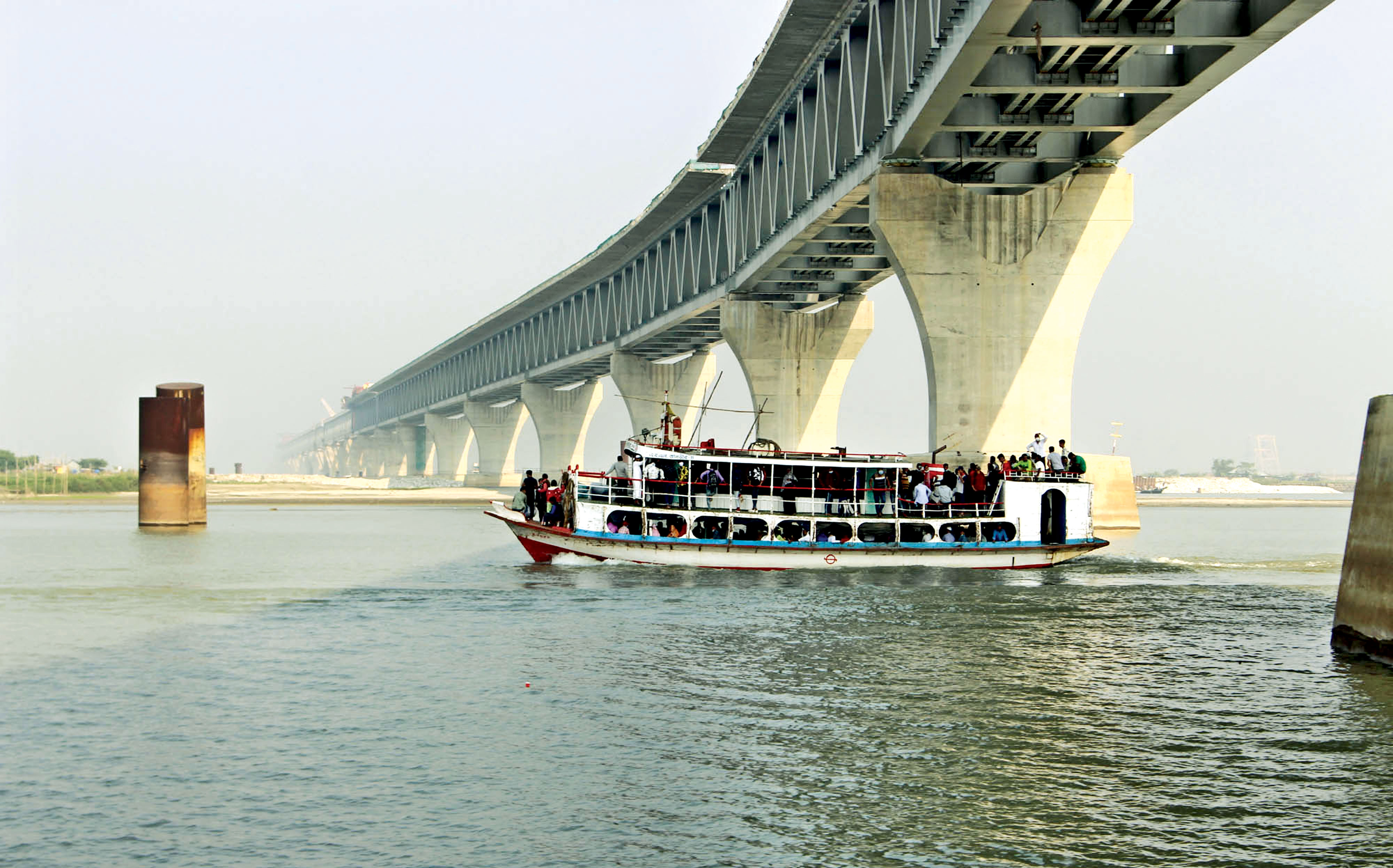 আজ দৃশ্যমান হবে পদ্মা সেতুর ৬ কিলোমিটার