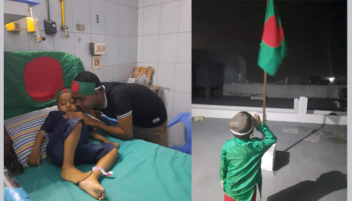 ভারতের আকাশে পতাকা উড়িয়ে পিতা-পুত্রের অন্যরকম বিজয় দিবস উদযাপন