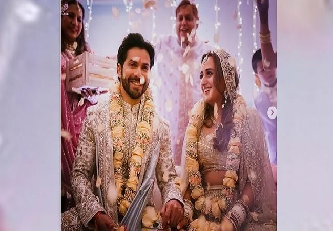 অবশেষে সাত পাকে বাঁধা পড়লেন বরুণ-নাতাশা