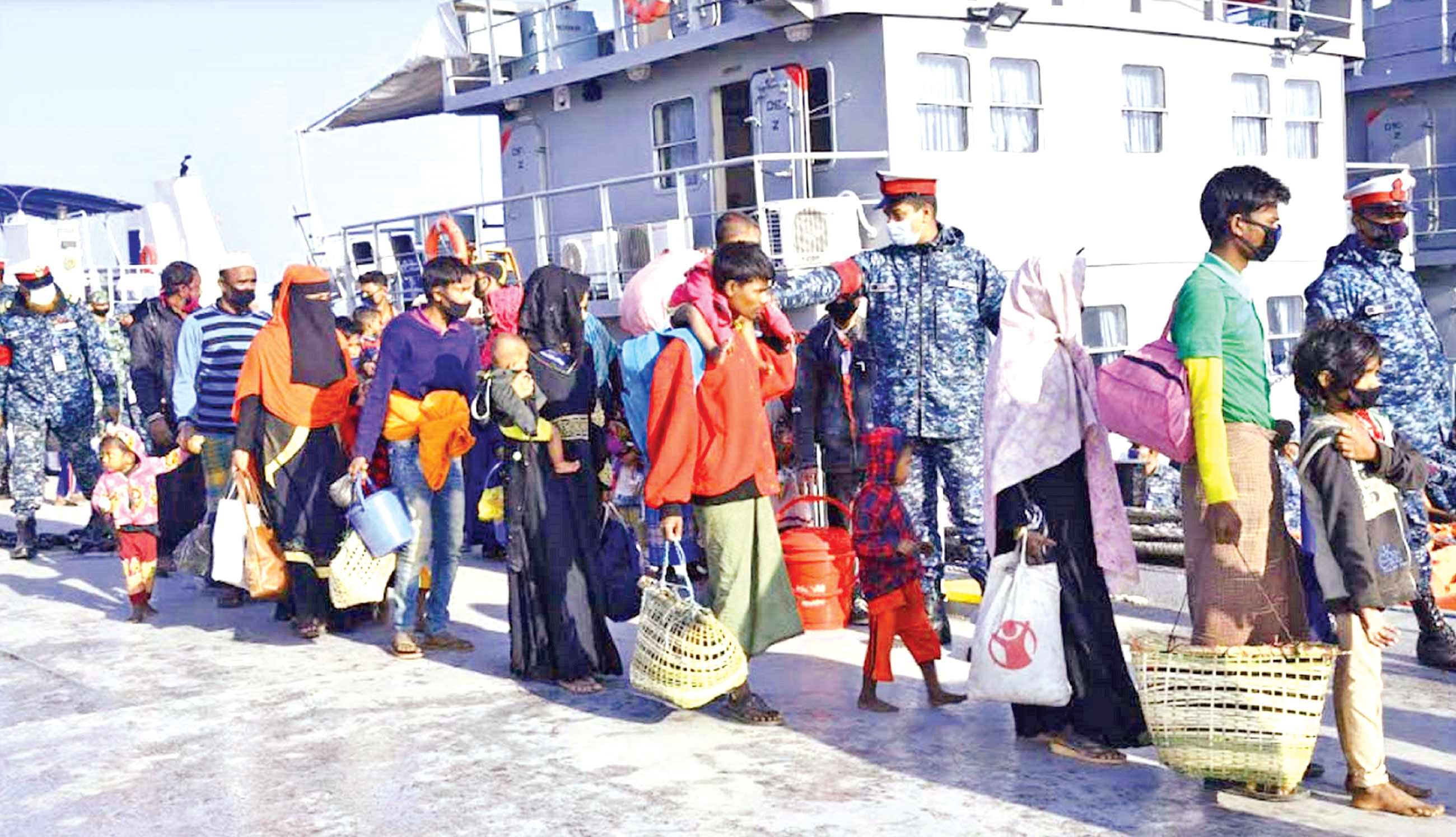 ভাসানচরে পৌঁছাল আরও ১৭৭৮ রোহিঙ্গা