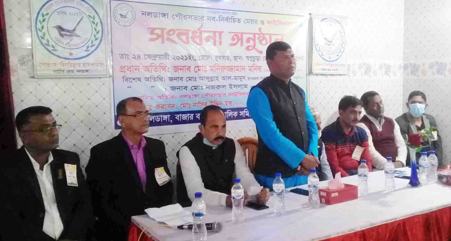 ​নলডাঙ্গায় মেয়র কাউন্সিলরদের সংবর্ধনা দিলেন বাজার ব্যবসায়ী মালিক সমিতি