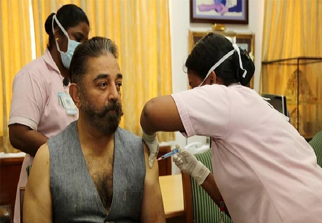 ভ্যাকসিন নিলেন কমল হাসান