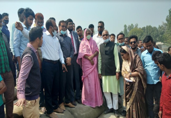 সুন্দরগঞ্জে নদীর তীর রক্ষায় ৪০২ কোটি টাকার প্রকল্পের উদ্বোধন