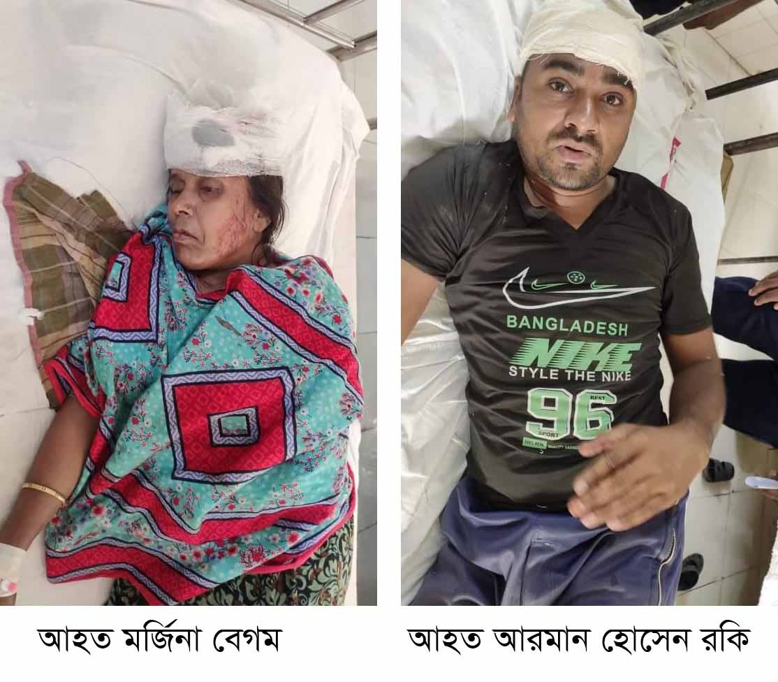 ধামইরহাটে জমি-জমা সংক্রান্ত জেরে বাড়িতে হামলা