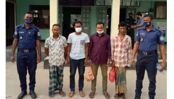 ​নেত্রকোনায় পুলিশের অভিযানে গ্রেপ্তার ৬