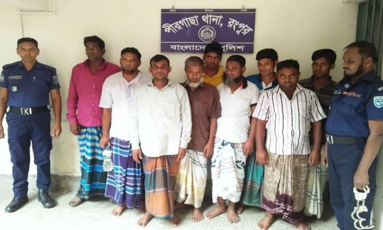 ​  পীরগাছায় জুয়ার আসর থেকে ইউপি সদস্য সহ আটক ৮