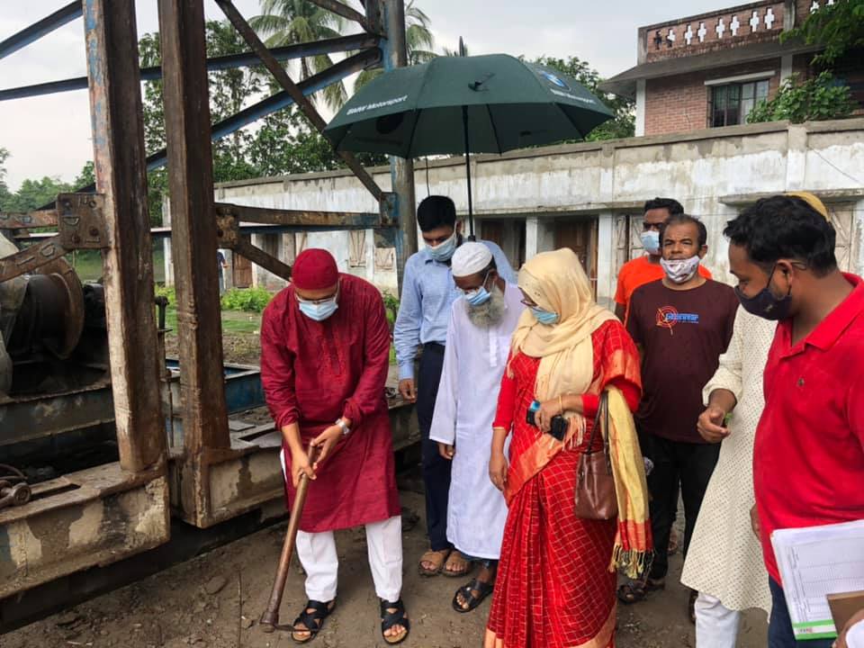 শ্যামনগরে মডেল মসজিদ নির্মাণ কাজের উদ্বোধন