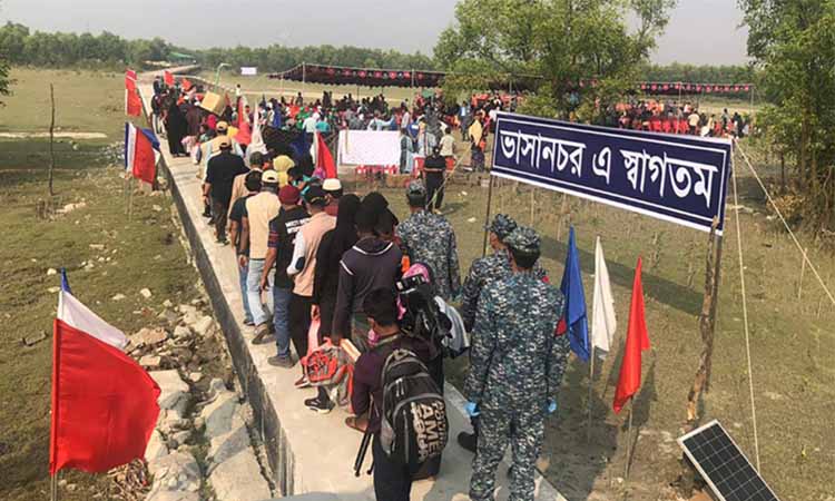 ​নানা অজুহাতে ভাসানচর থেকে পালাচ্ছে রোহিঙ্গারা