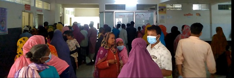 ​  ঝিনাইগাতী সদর হাসপাতালে রোগীর দীর্ঘলাইন : ডাক্তার সংকটে চিকিৎসাসেবা ব্যাহত
