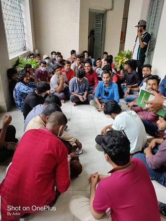 জবির নতুন ক্যাম্পাসের মাস্টারপ্ল্যান দ্রুত বাস্তবায়নের ছাত্রলীগের বিক্ষোভ