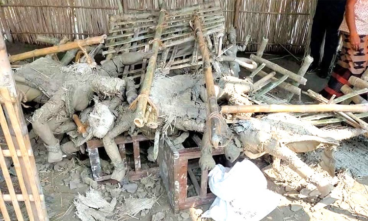 ​  সুন্দরগঞ্জের পূজা মন্ডপে প্রতিমা ভাঙচুর
