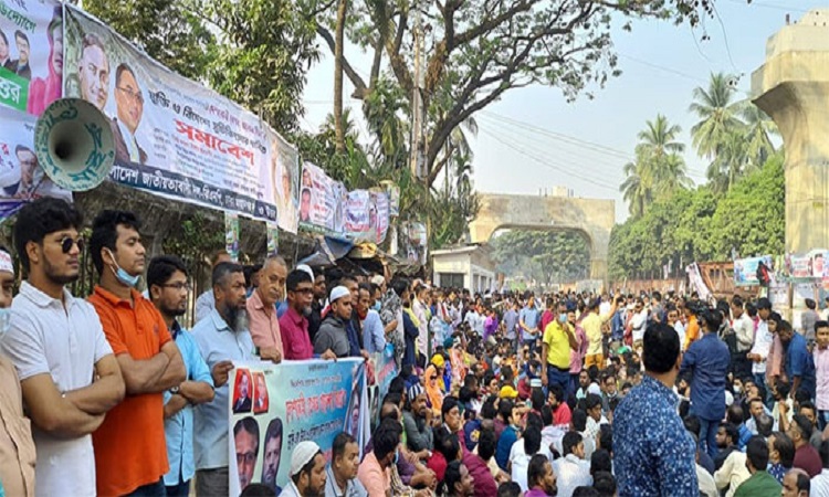 বিদেশে খালেদার চিকিৎসার দাবিতে রাজধানীতে বিএনপির সমাবেশ