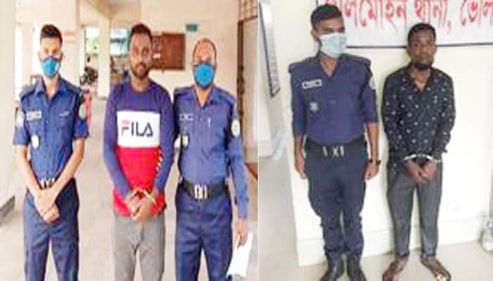 লালমোহনে ২৫ বছরের সাজাপ্রাপ্ত দুই আসামী গ্রেফতার