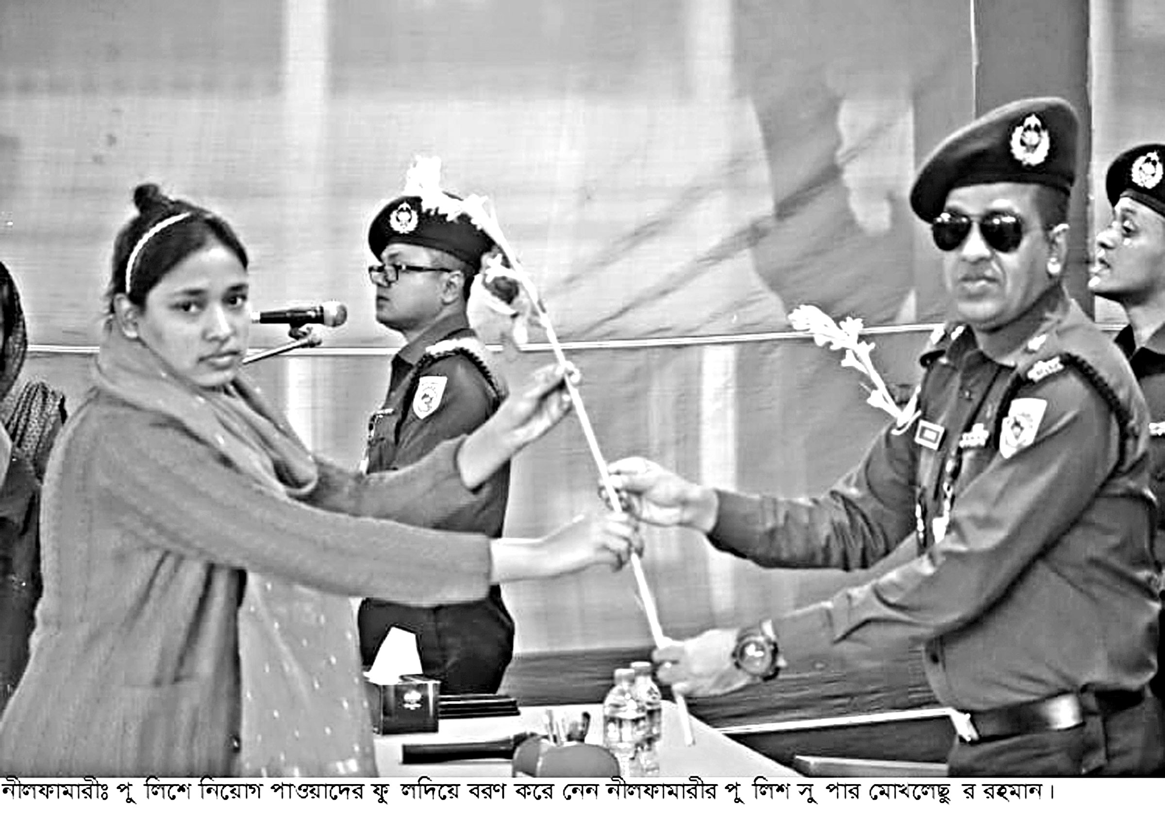 নীলফামারীতে ঘুষ ছাড়াই পুলিশে চাকরি হলো ৩৮ জনের