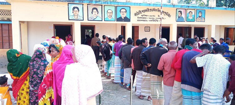 জলঢাকায় উৎসবমুখর পরিবেশে ইউপি নির্বাচন সম্পন্ন