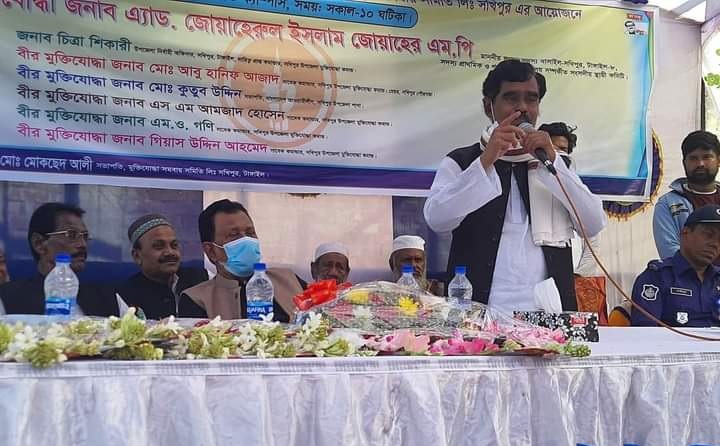 ​সখীপুরে এমপিকে মুক্তিযোদ্ধাদের সংবর্ধনা
