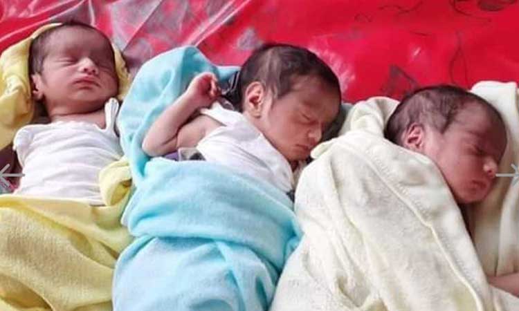 তিন সন্তান একসঙ্গে জম্ম দেওয়ায় আজীবন চিকিৎসা সেবা ফ্রি