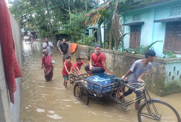 ​​​​​​​কুশিয়ারার পানিতে দক্ষিণ সুরমার নতুন এলাকা প্লাবিত