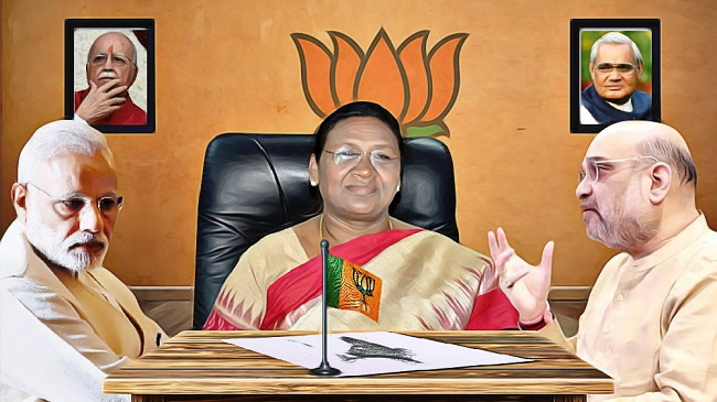 দ্রৌপদী বিজেপির তুরুপের তাস