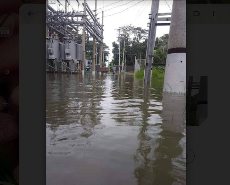 রামগতির বিদ্যুৎ উপকেন্দ্রে জোয়ারের পানি, বন্ধ বিদ্যুৎ সরবরাহ