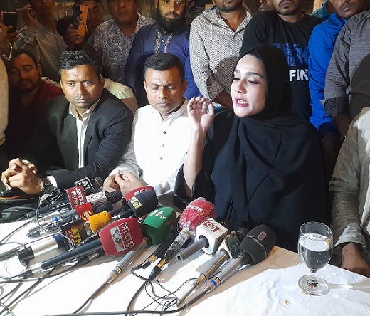 গ্রেপ্তারের কয়েক ঘন্টা পর কারামুক্ত নায়িকা মাহি