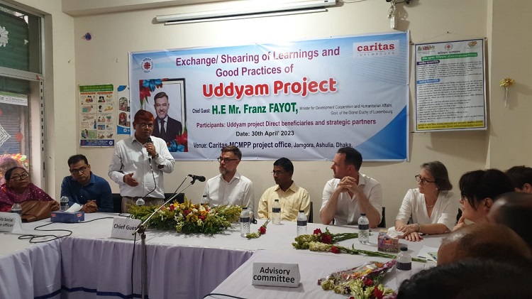 আশুলিয়ায় দুটি প্রকল্প পরিদর্শন করলেন লুক্সেমবার্গের উন্নয়নমন্ত্রী