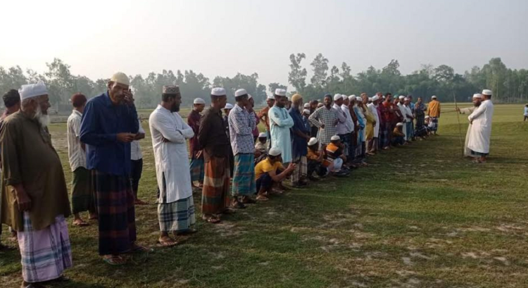 শ্রীমঙ্গলে বৃষ্টির জন্য বিশেষ নামাজ