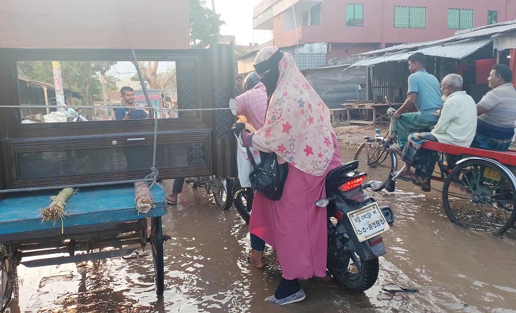 ভেড়ামারা-দৌলতপুর মহাসড়কের আল্লারদর্গায় রাস্তার বেহালদশা