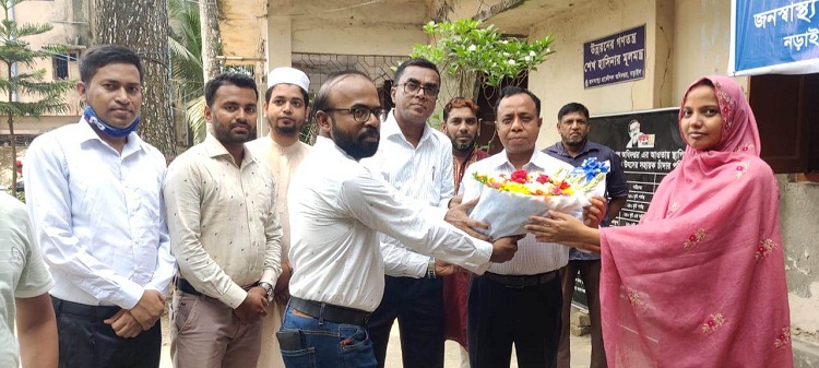 নড়াইলে জনস্বাস্থ্যের কাজ পরিদর্শন