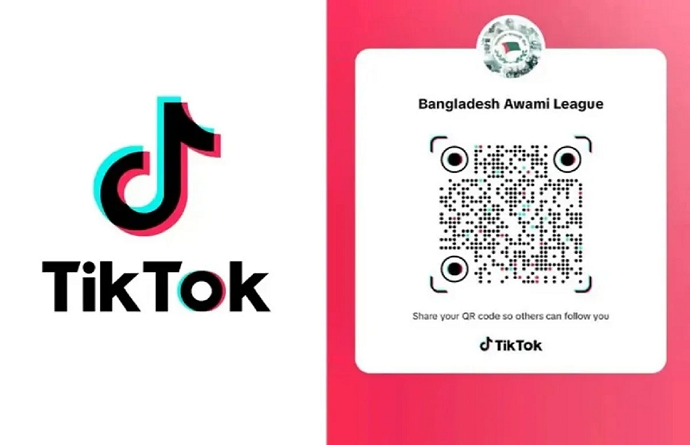 এবার টিকটকে অ্যাকাউন্ট খুলেছে আওয়ামী লীগ
