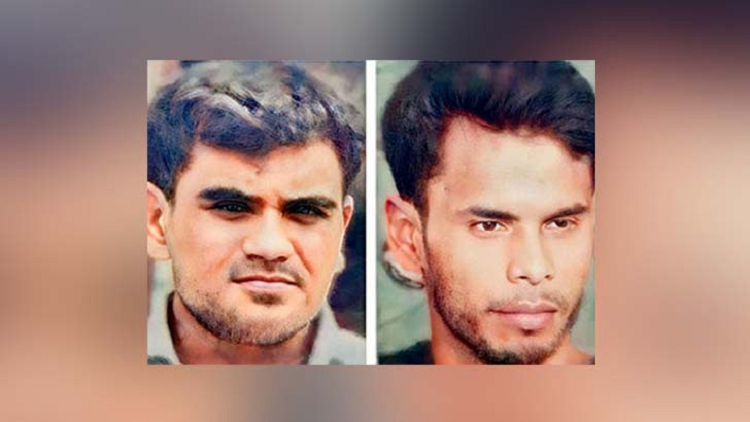 ফাঁসির মঞ্চে যাবার আগে যেমন ছিলেন মহিউদ্দিন ও জাহাঙ্গীর