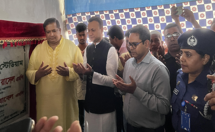 গফরগাঁওয়ে শেখ রাসেল মিনি স্টেডিয়ামের ভিত্তি প্রস্তর উদ্বোধন