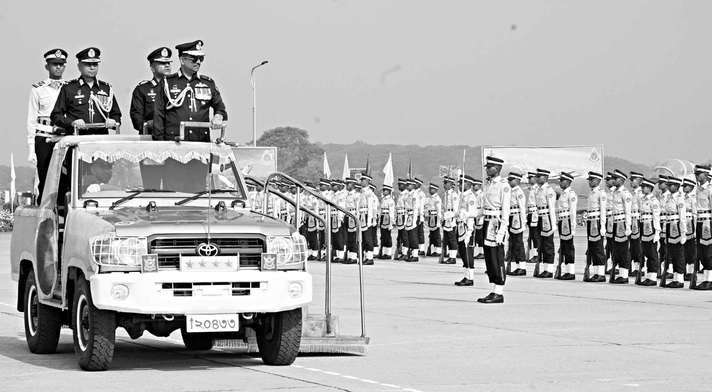 বিমান বাহিনী একাডেমিতে রাষ্ট্রপতি কুচকাওয়াজ