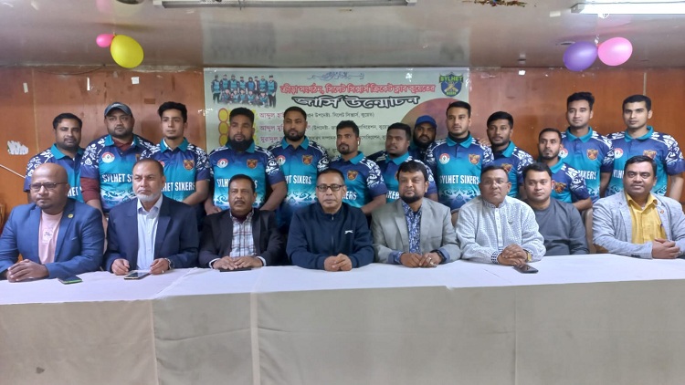 সিলেট সিক্সার্স ক্রিকেট ক্লাব কুয়েতের জার্সি উন্মোচন 