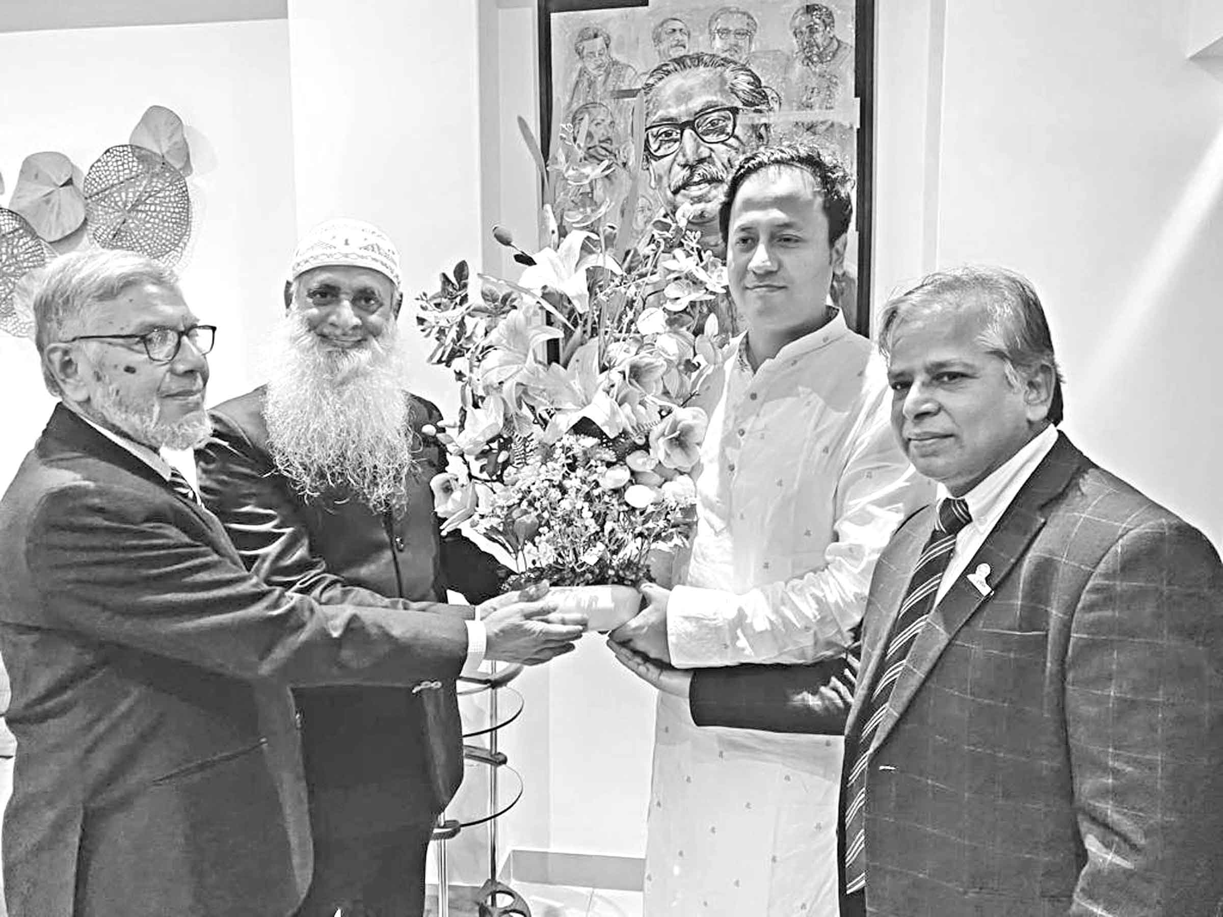 নবনিযুক্ত শিক্ষামন্ত্রীর সঙ্গে মাভাবিপ্রবি পরিবারের শুভেচ্ছা বিনিময়