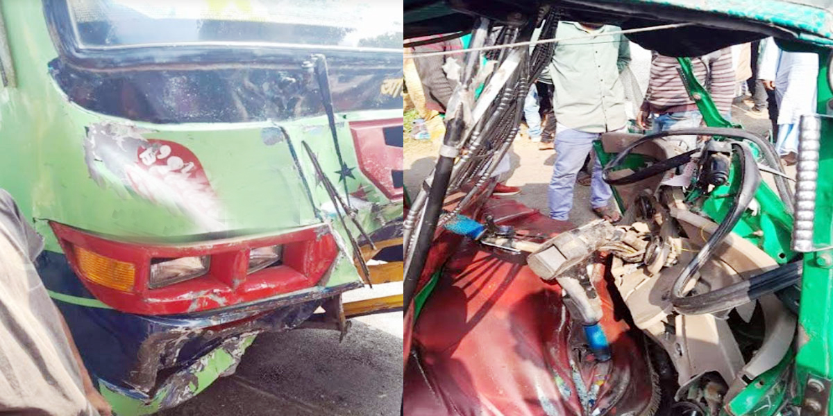 মৌলভীবাজারে অটোরিকশা-বাসের মুখোমুখি সংঘর্ষে নিহত ২