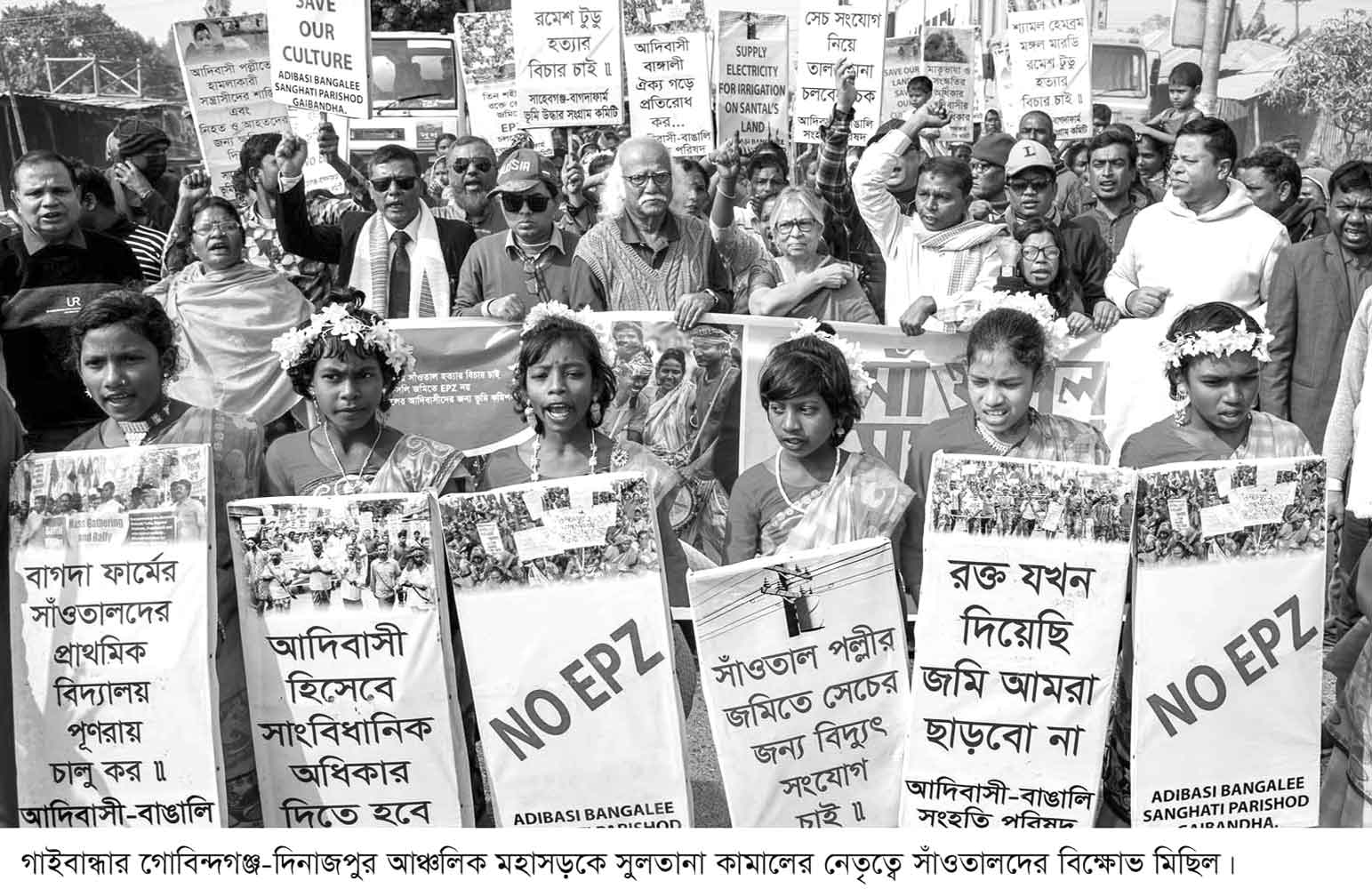 সাঁওতালদের জমিতে হাত দেওয়া যাবে না : সুলতানা কামাল