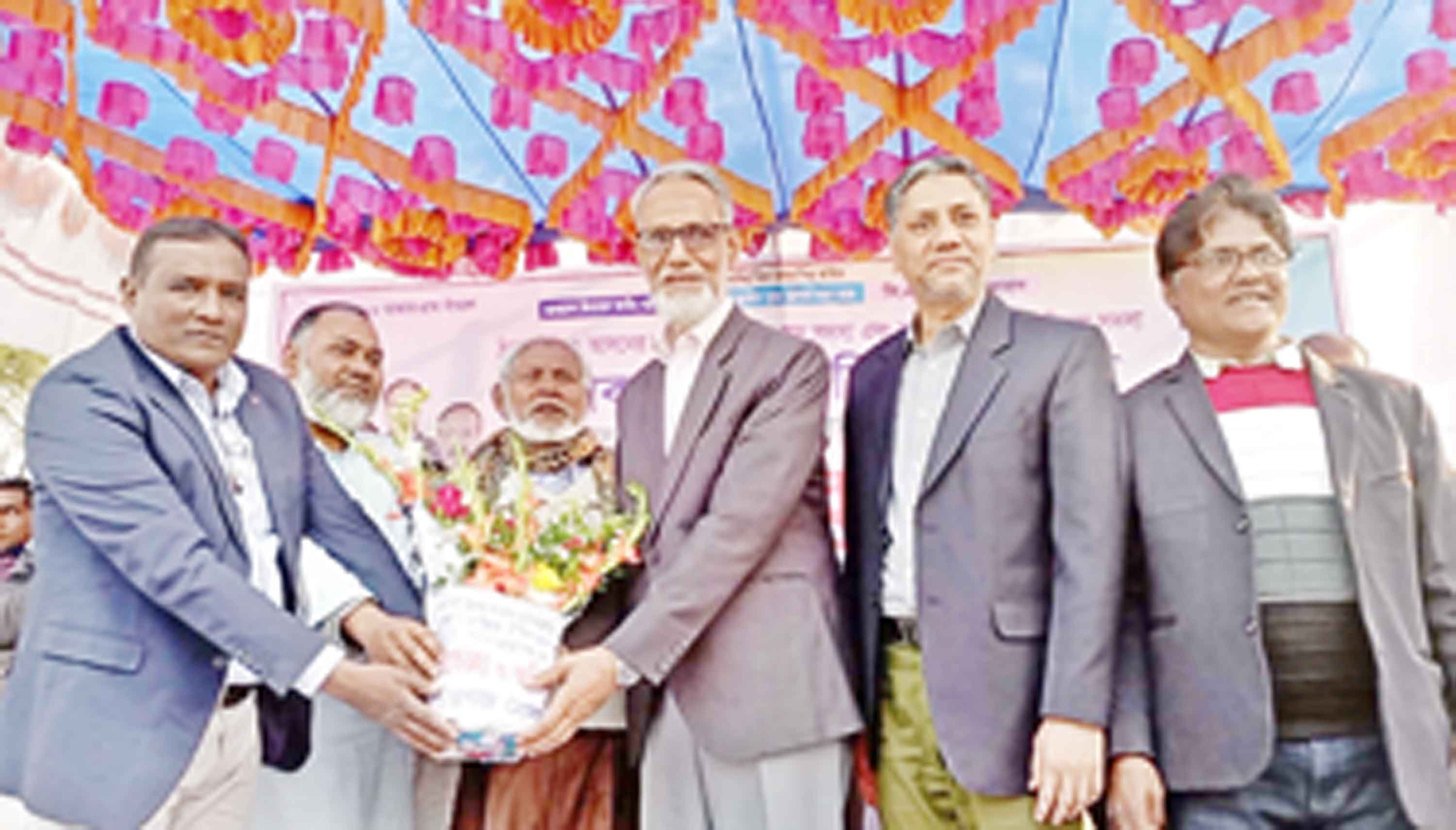 পীরগঞ্জে হাফিজ উদ্দিন এমপিকে গণ সংবর্ধনা