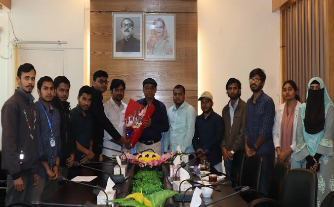 বাকৃবি উপাচার্যের সাথে সাংবাদিক সমিতির সৌজন্য সাক্ষাৎ
