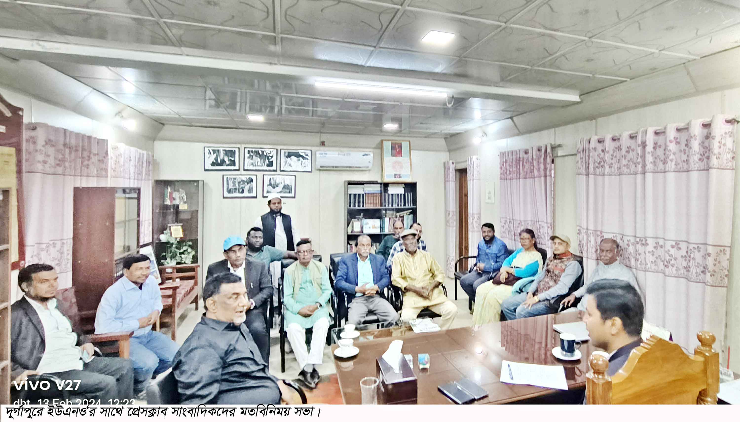 দুর্গাপুরে সাংবাদিকদের সঙ্গে ইউএনও'র মতবিনিময়