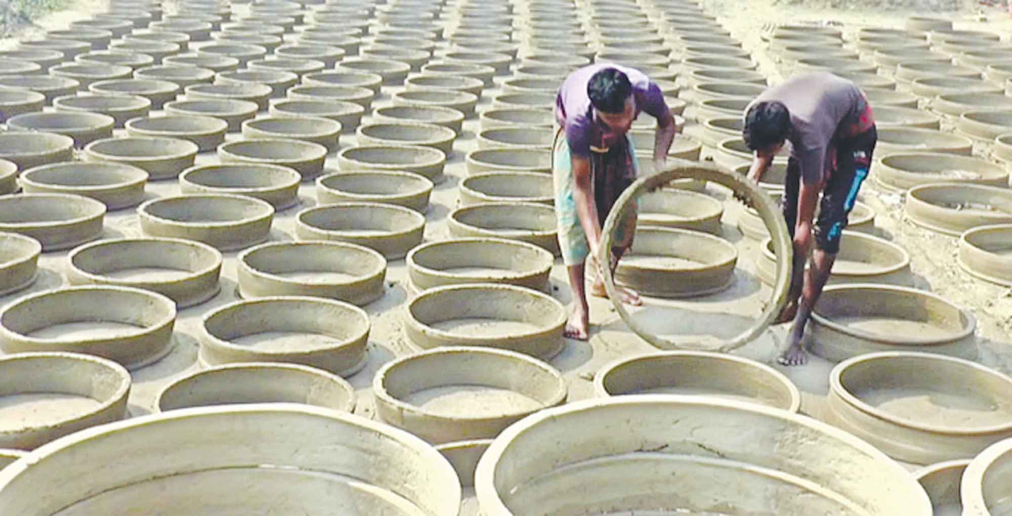 ভালো নেই গাংনীর মৃৎশিল্পীরা