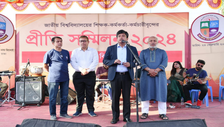দেশপ্রেমিক দক্ষ জনগোষ্ঠী তৈরিতে জাতীয় বিশ্ববিদ্যালয় বদ্ধপরিকর: উপাচার্য ড. মশিউর রহমান