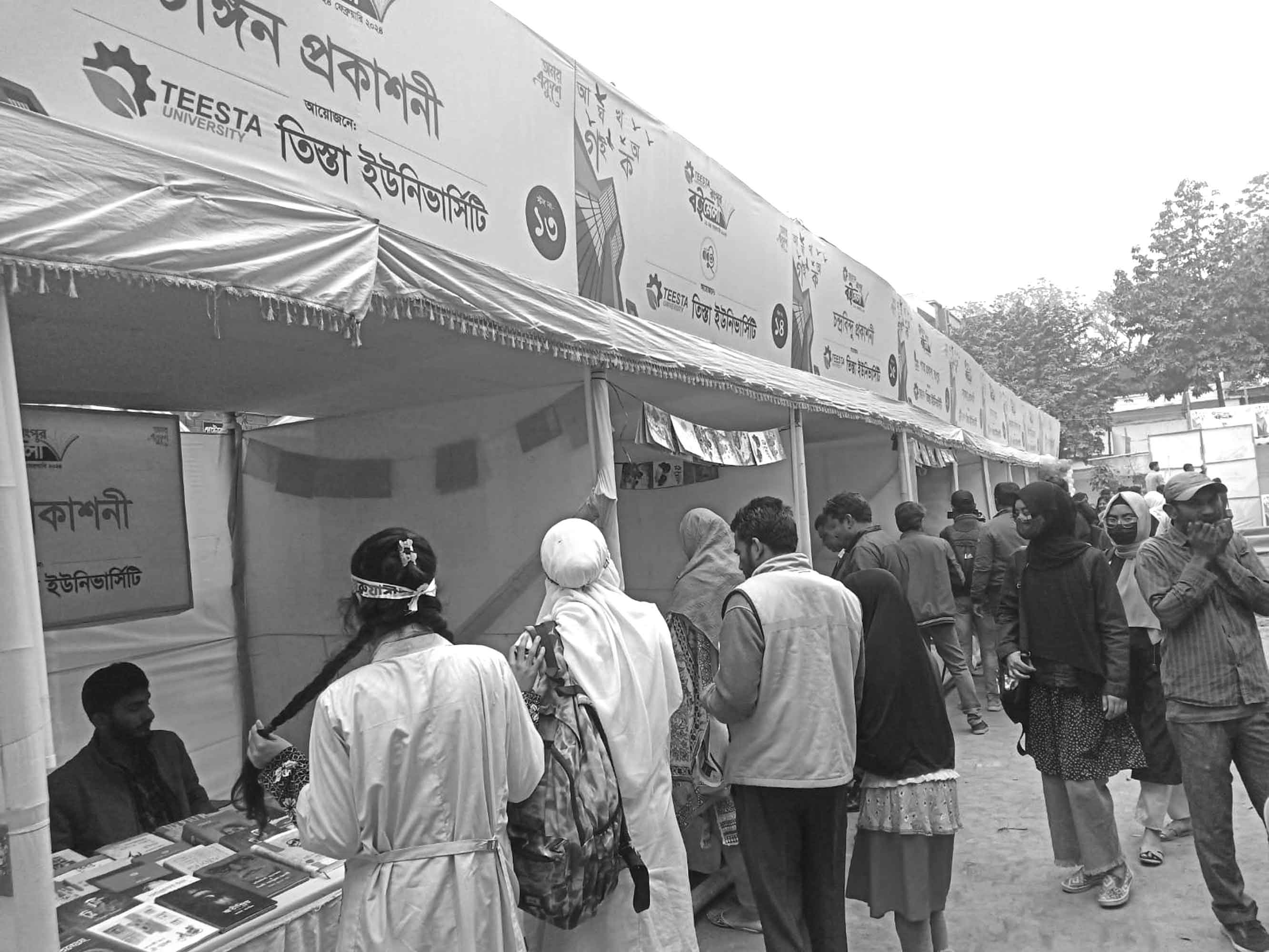 বইপ্রেমীদের আনাগোনায় মুখর রংপুর বইমেলা