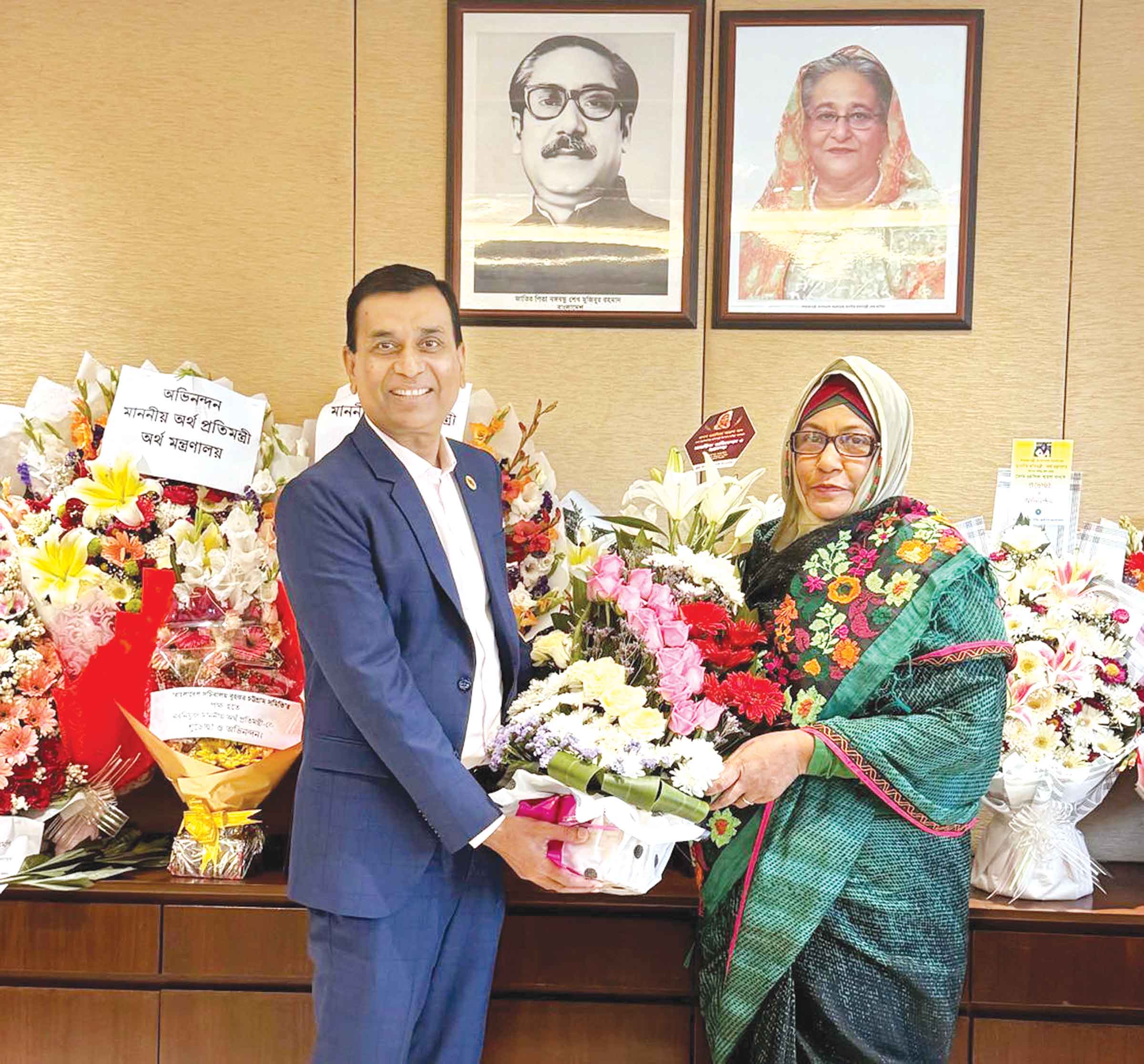 অর্থ প্রতিমন্ত্রীকে রূপালী ব্যাংকের অভিনন্দন