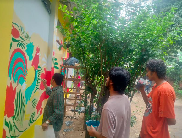 ঢাবিতে ধীর গতিতে চলছে বাংলা নববর্ষের প্রস্তুতি 