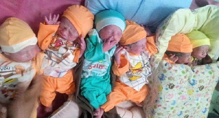 একসাথে ৬ শিশুর জন্ম, সবাই সুস্থ, ওজন স্বাভাবিক